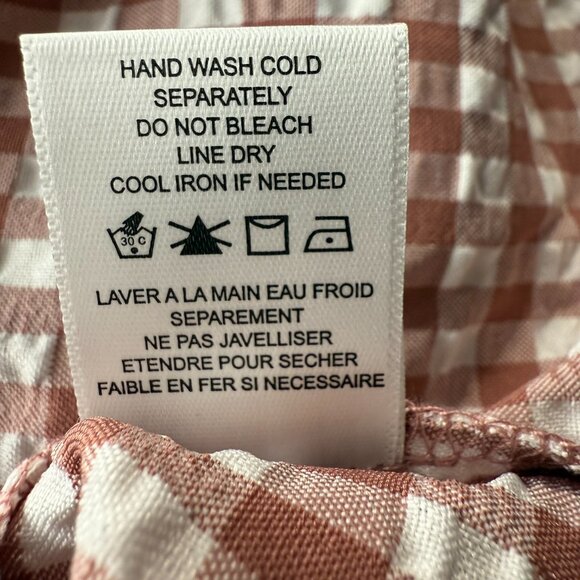 NWT Pleione Women's Puff Sleeve Dress Size‎ 1X Shoulder Ruffle Checkered - Picture 13 of 14